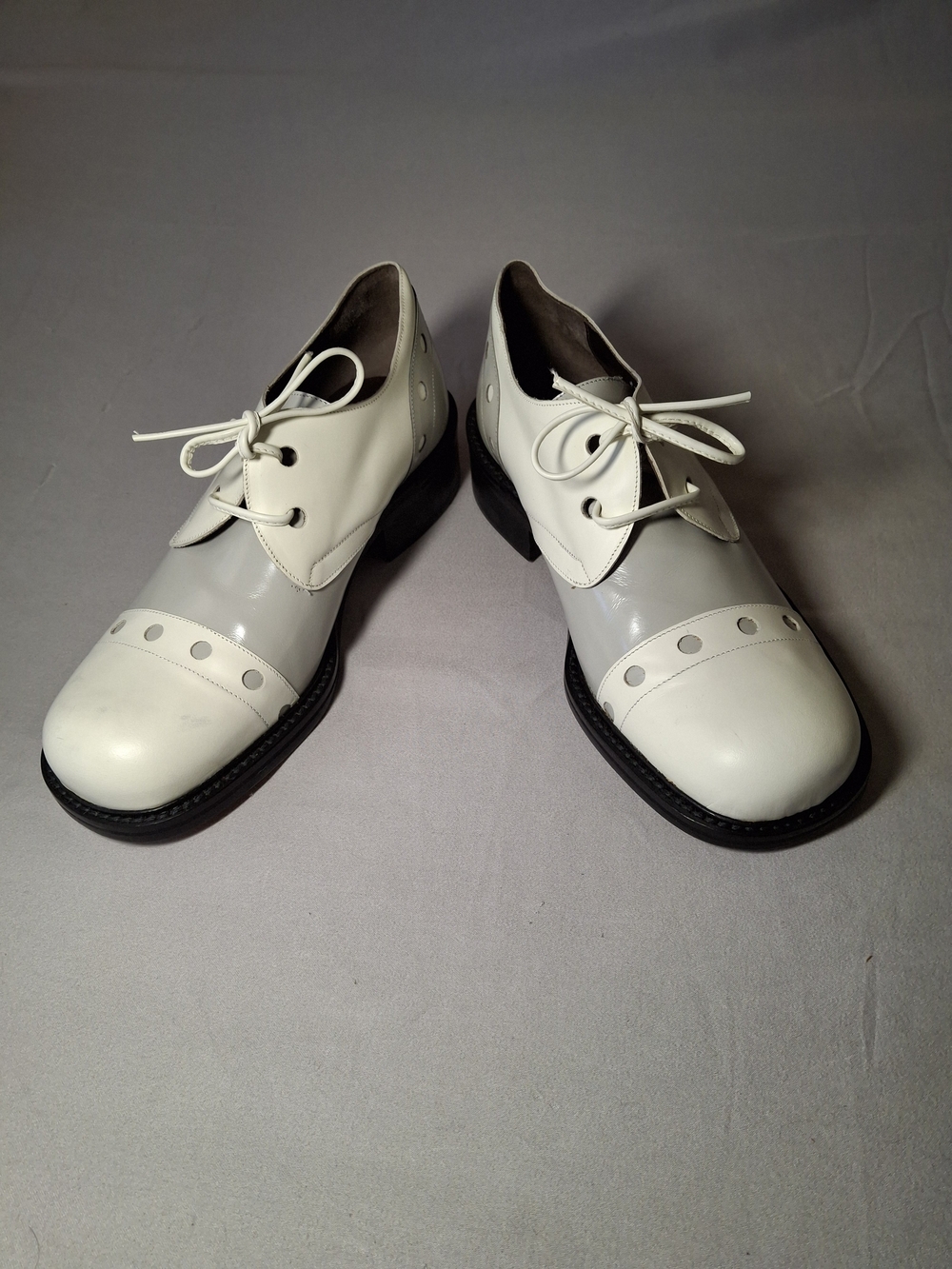 Vintage Smith & Co Made in Italy Leather Square Toe Derby S  Men's US 7 / EU 40